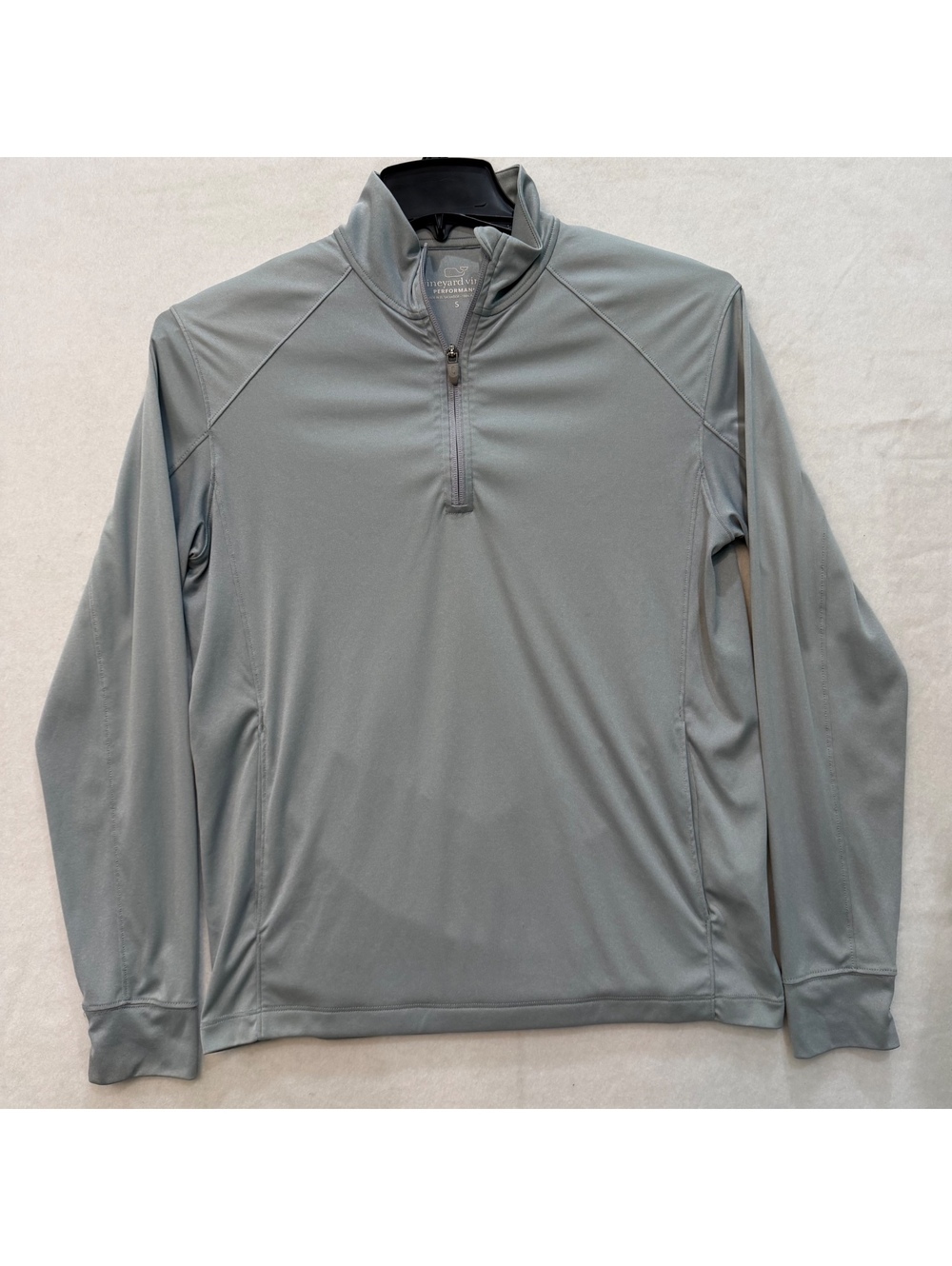 Vineyard Vines Cationic Heather Gray 1/4 Zip Pullover Size SMALL Style: 6K6013